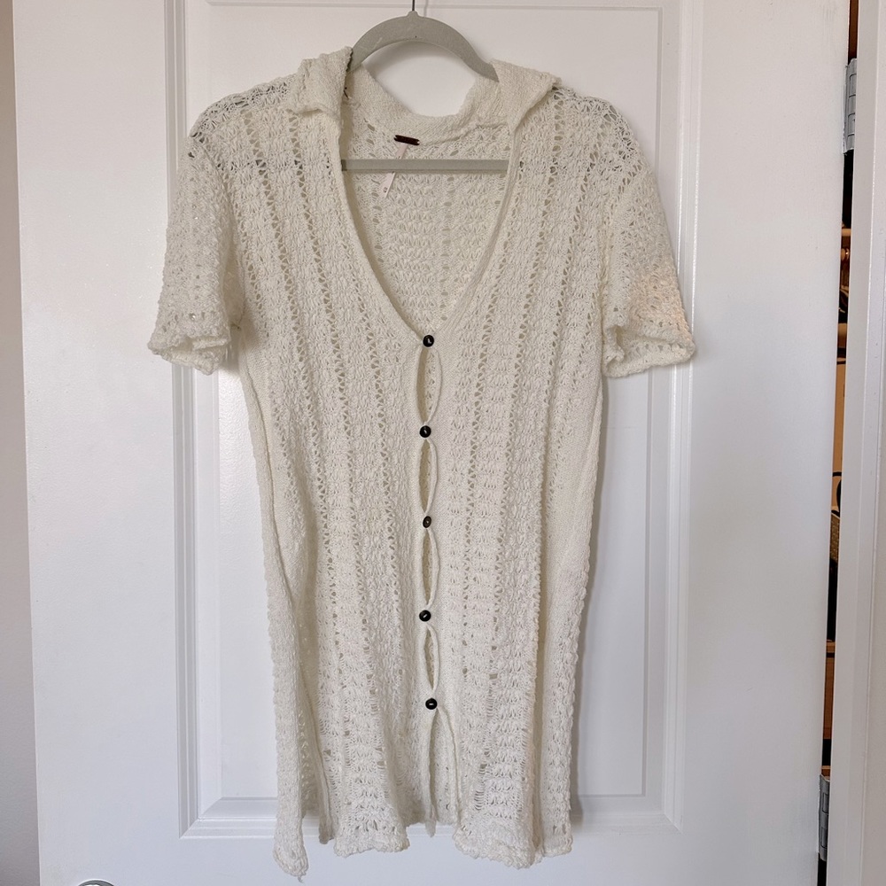 Free People Crochet sweater
